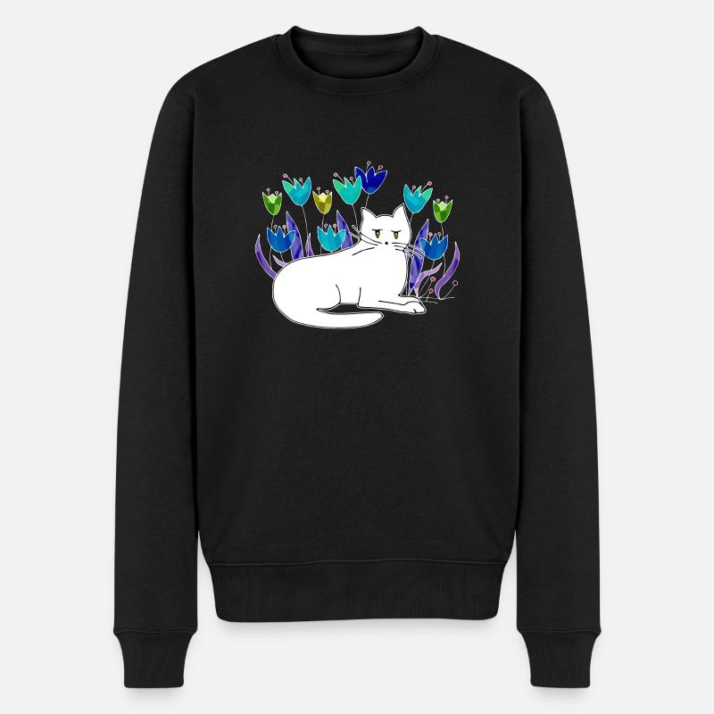 Chat - Pull Premium bio Homme - noir