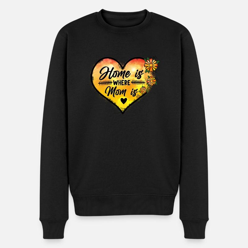Stolze Mama Mutter Mami Lebensaufgabe Kinder Kind - Männer Premium Bio Pullover - Schwarz