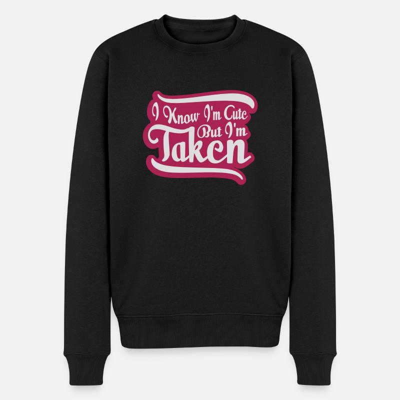 citation mignonne mais prise - Pull Premium bio Homme - noir