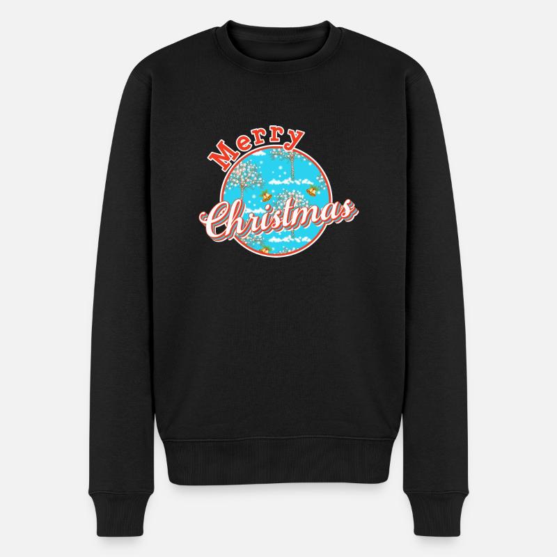 Merry christmas xmas - Pull Premium bio Homme - noir