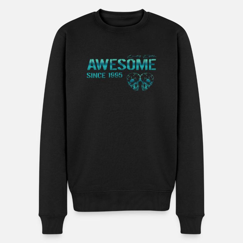 Awesome since 1995 Geschenk - Männer Premium Bio Pullover - Schwarz
