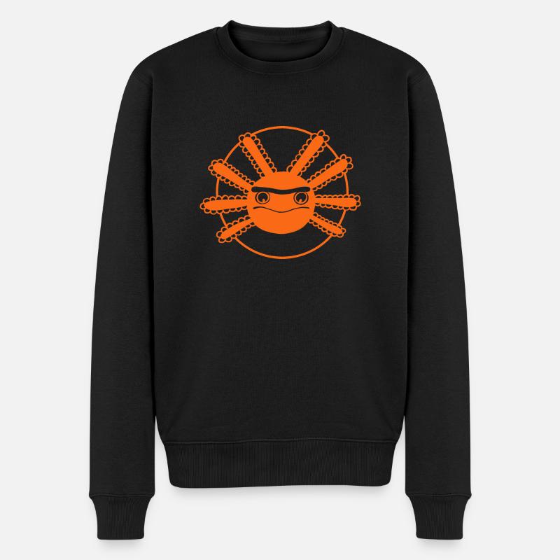 L'axolotl à monosourcil - Pull Premium bio Homme - noir