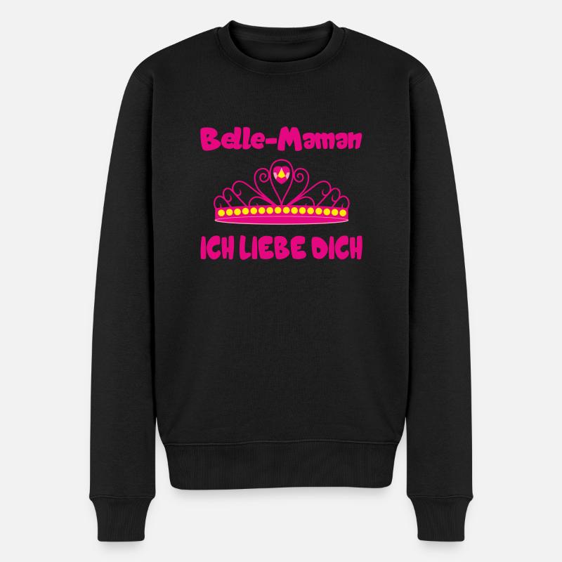 Belle Maman ich liebe dich - Pull Premium bio Homme - noir