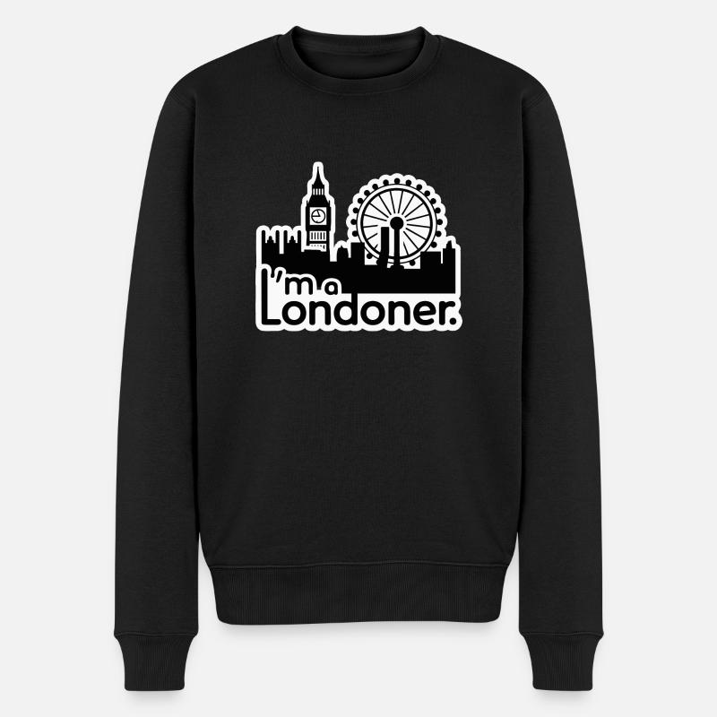 JE SUIS LONDONIEN - Pull Premium bio Homme - noir