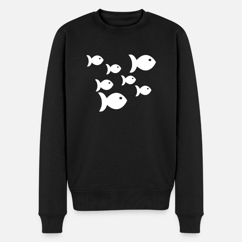 Poissons - Pull Premium bio Homme - noir