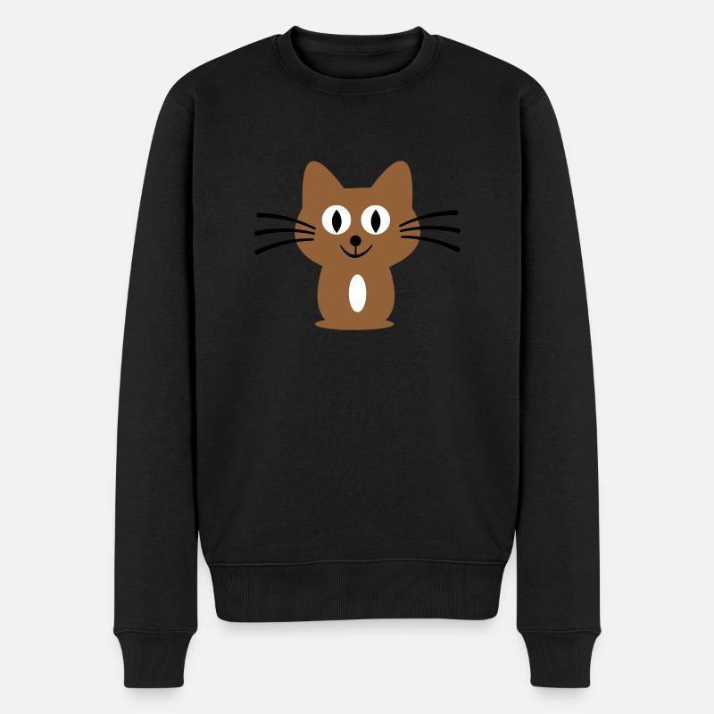 Chat - Pull Premium bio Homme - noir