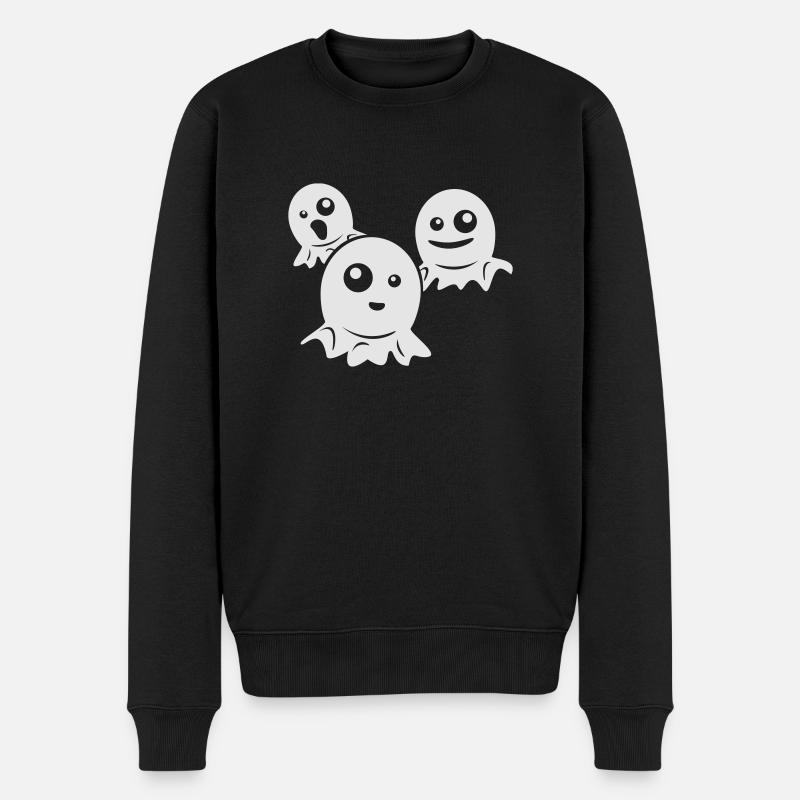 How scary... - Männer Premium Bio Pullover - Schwarz