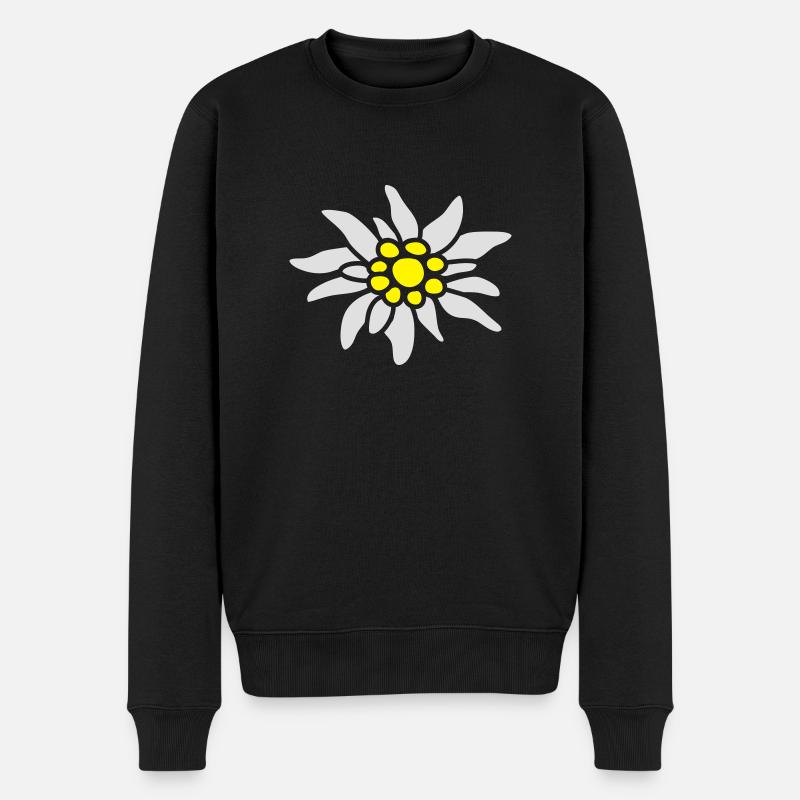 Edelweiß (2c) - Pull Premium bio Homme - noir