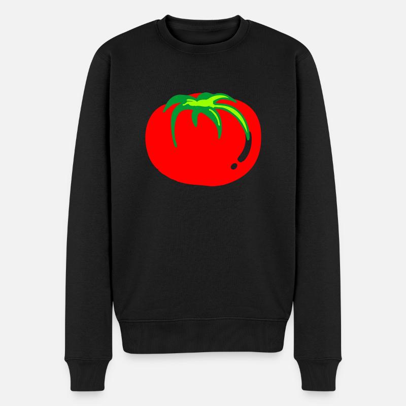 tomate - Männer Premium Bio Pullover - Schwarz