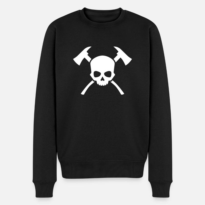 Hache de crâne - Pull Premium bio Homme - noir