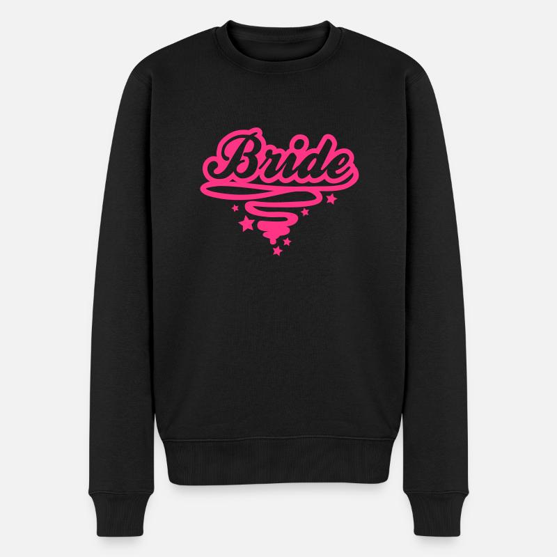 bride_design_1rr1 - Männer Premium Bio Pullover - Schwarz