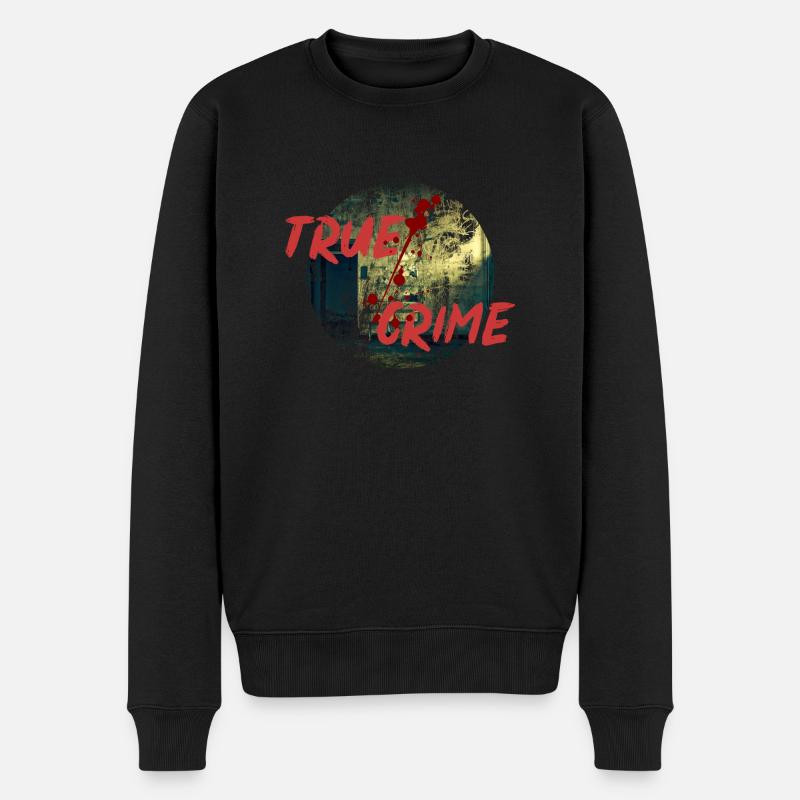 True Crime - Männer Premium Bio Pullover - Schwarz
