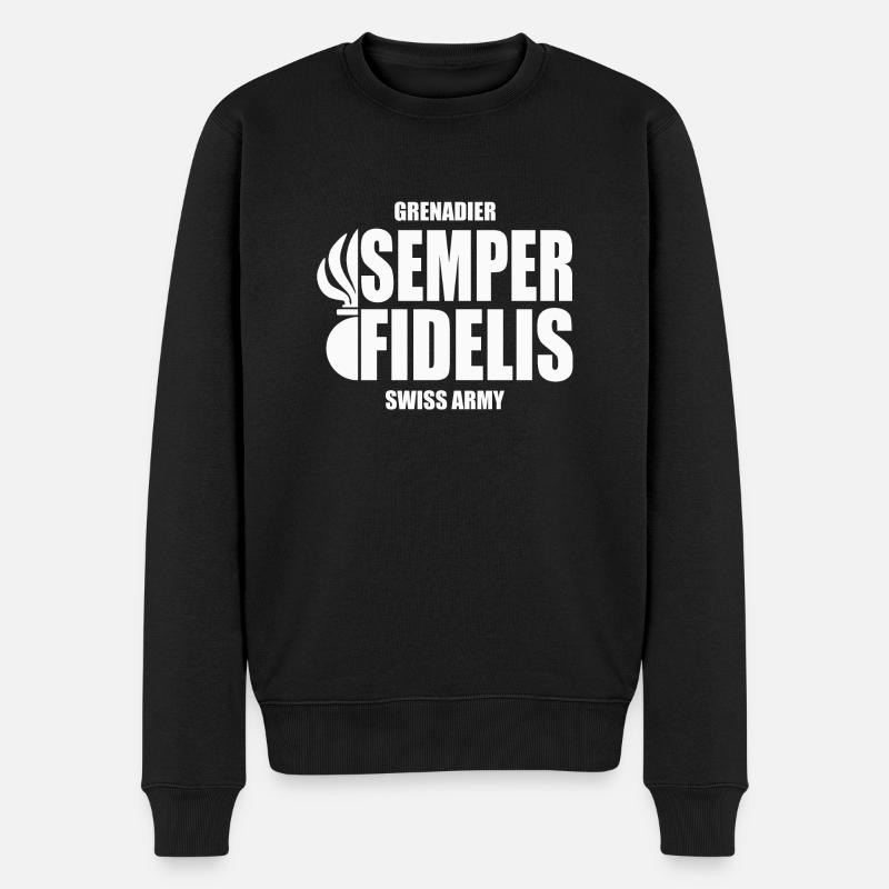Grenadier - Männer Premium Bio Pullover - Schwarz
