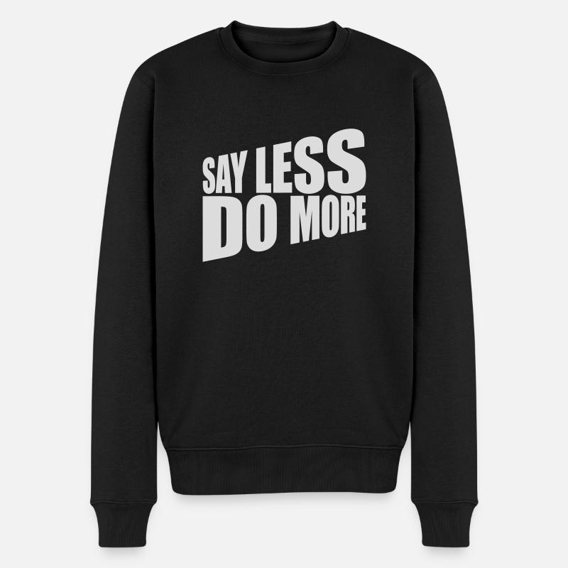 Dire moins faire plus - Pull Premium bio Homme - noir