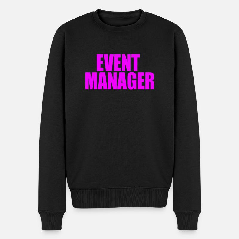 EVENT-MANAGER - Männer Premium Bio Pullover - Schwarz
