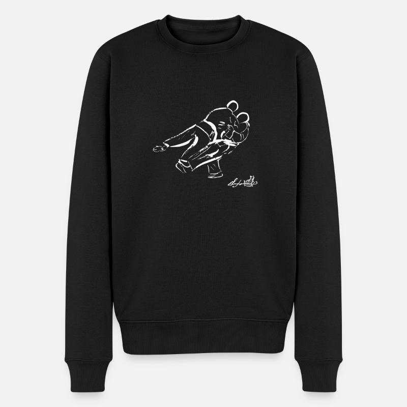 YOKO GAKE BLANC - Pull Premium bio Homme - noir