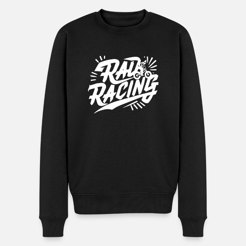 Rad Racing - Männer Premium Bio Pullover - Schwarz