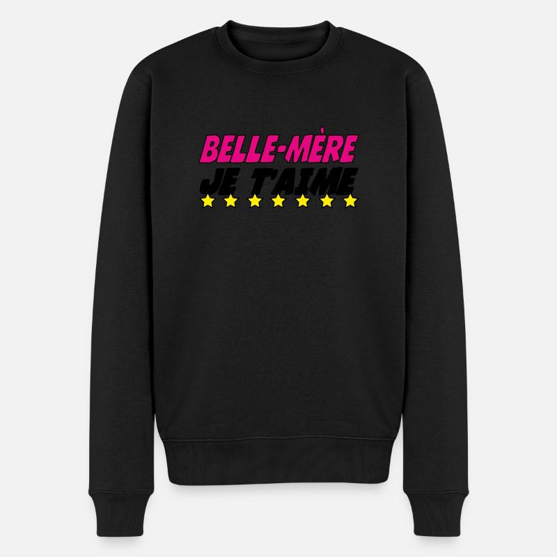 Belle Mère je t'aime - Pull Premium bio Homme - noir