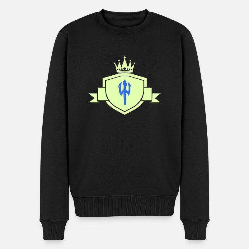Armoiries du Trident - Pull Premium bio Homme - noir