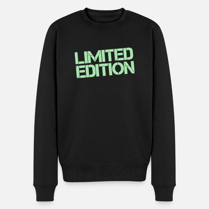 limited edition - Männer Premium Bio Pullover - Schwarz