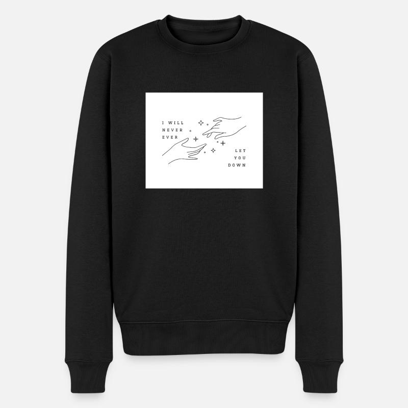 jamais - Pull Premium bio Homme - noir