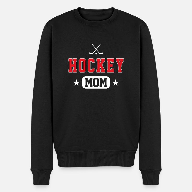 Hockey Mom - Männer Premium Bio Pullover - Schwarz