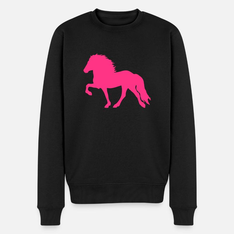 Tölter - Männer Premium Bio Pullover - Schwarz