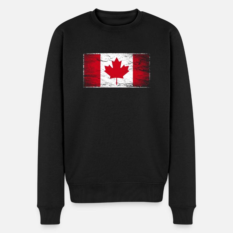 Kanada Ahorn Vancouver Montreal Toronto Maple Leaf - Männer Premium Bio Pullover - Schwarz