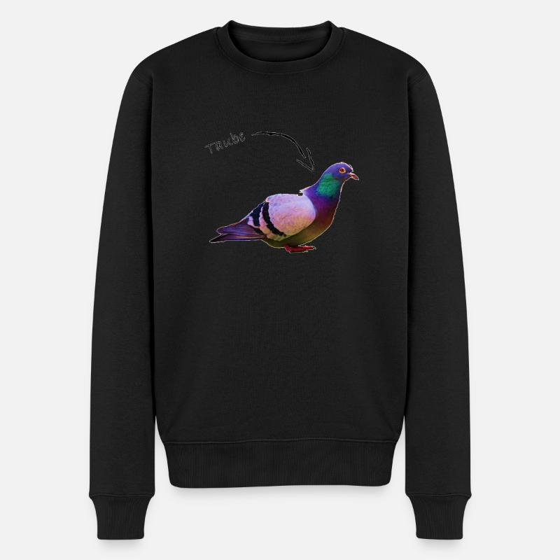 Pigeon - Pull Premium bio Homme - noir