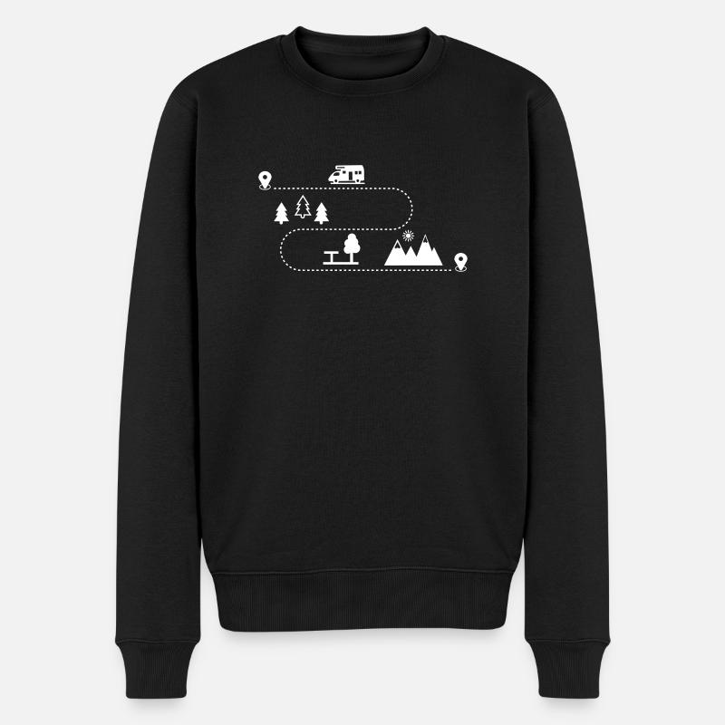 Wohnmobil - Männer Premium Bio Pullover - Schwarz