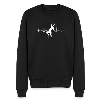 Climbers Bouldering Boulder Climber Men - Men's Premium Organic Jumper - black - Front - Nico (187cm)