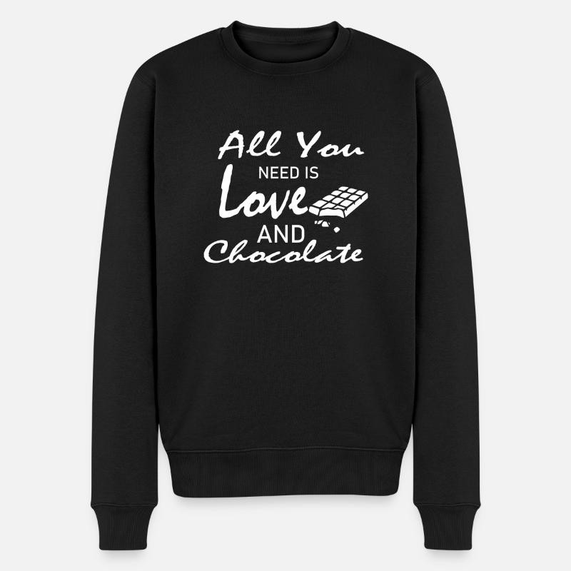 chocolat chocolat - Pull Premium bio Homme - noir
