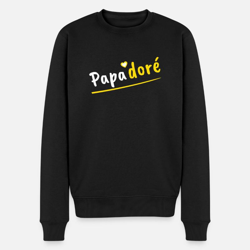 Papa adoré papadoré - Pull Premium bio Homme - noir