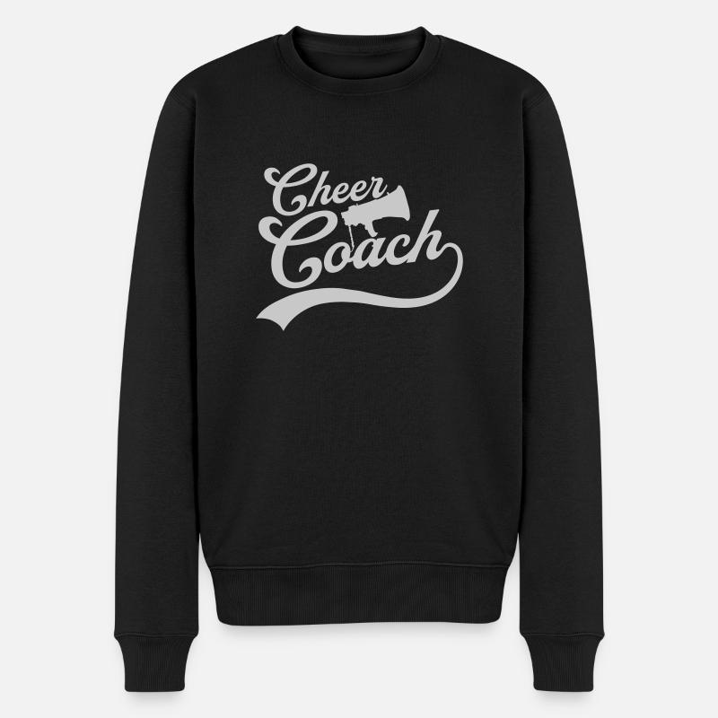 Cheer Coach Megafon sprechen - Männer Premium Bio Pullover - Schwarz
