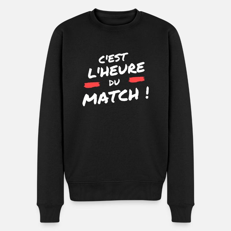 C'est l'heure du match ! - Pull Premium bio Homme - noir