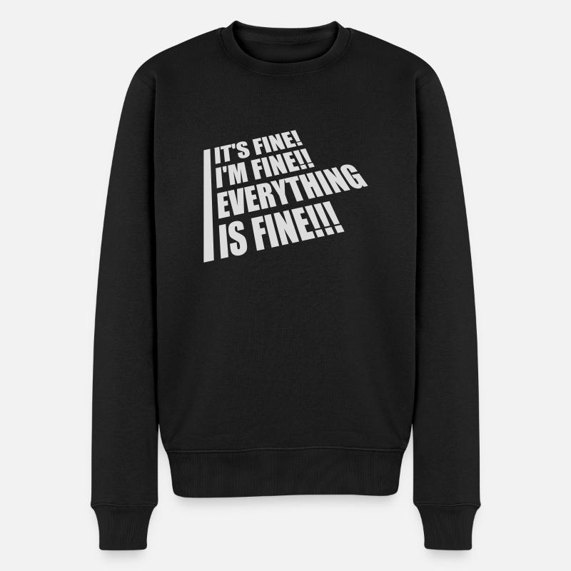Tout va bien devis - Pull Premium bio Homme - noir