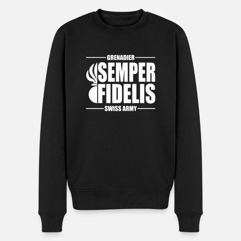 Grenadier - Männer Premium Bio Pullover - Schwarz