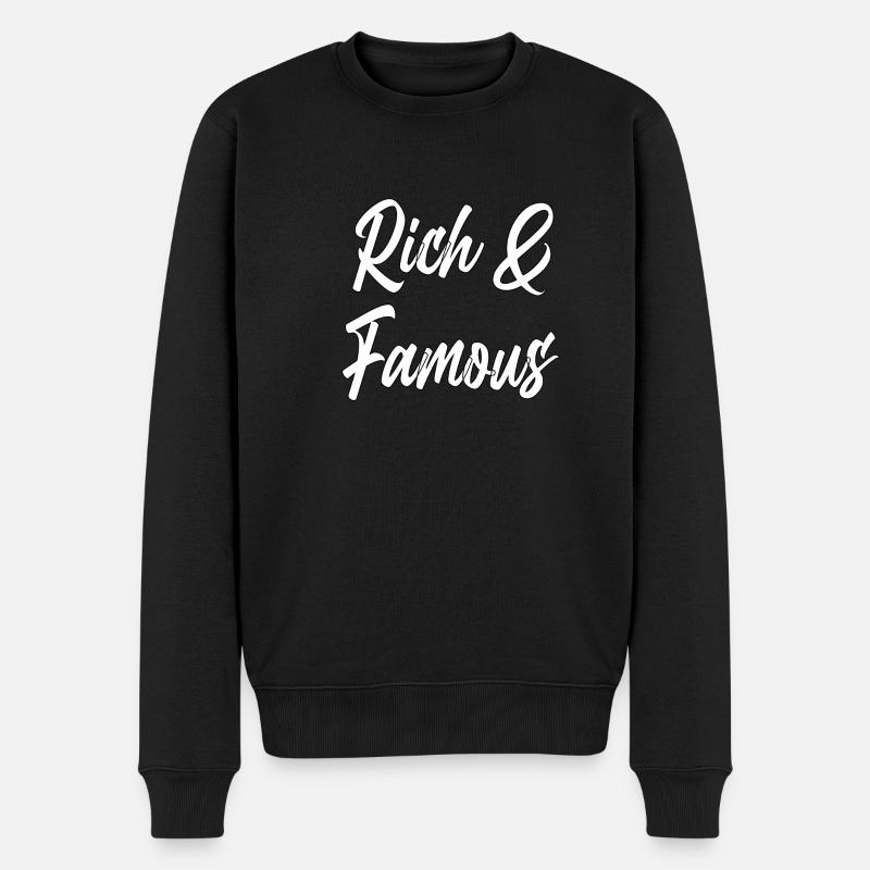 blockedTitle - Männer Premium Bio Pullover - Schwarz