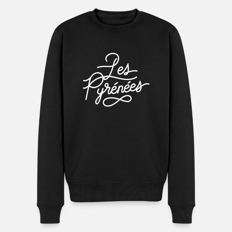 Les Pyrénées - Pull Premium bio Homme - noir