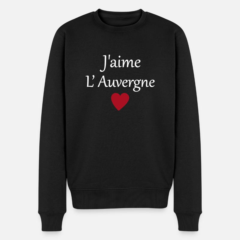 J'aime l'auvergne - Pull Premium bio Homme - noir