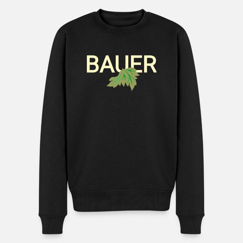 Bauer - Männer Premium Bio Pullover - Schwarz