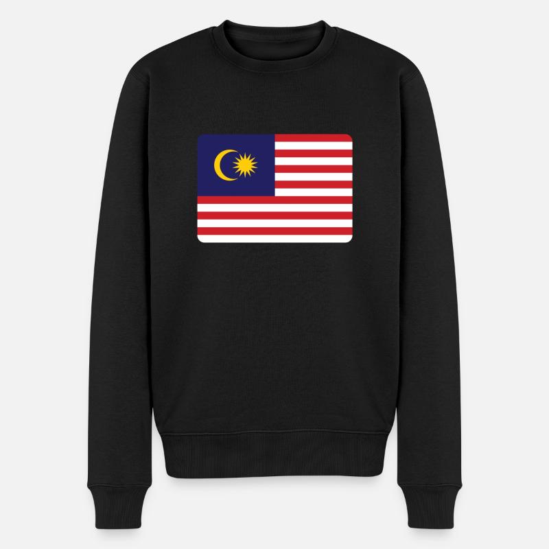 DRAPEAU DE LA MALAISIE - Pull Premium bio Homme - noir