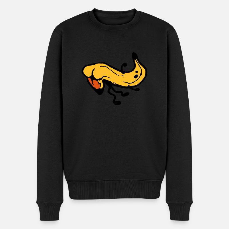 Butt Banana - Pull Premium bio Homme - noir