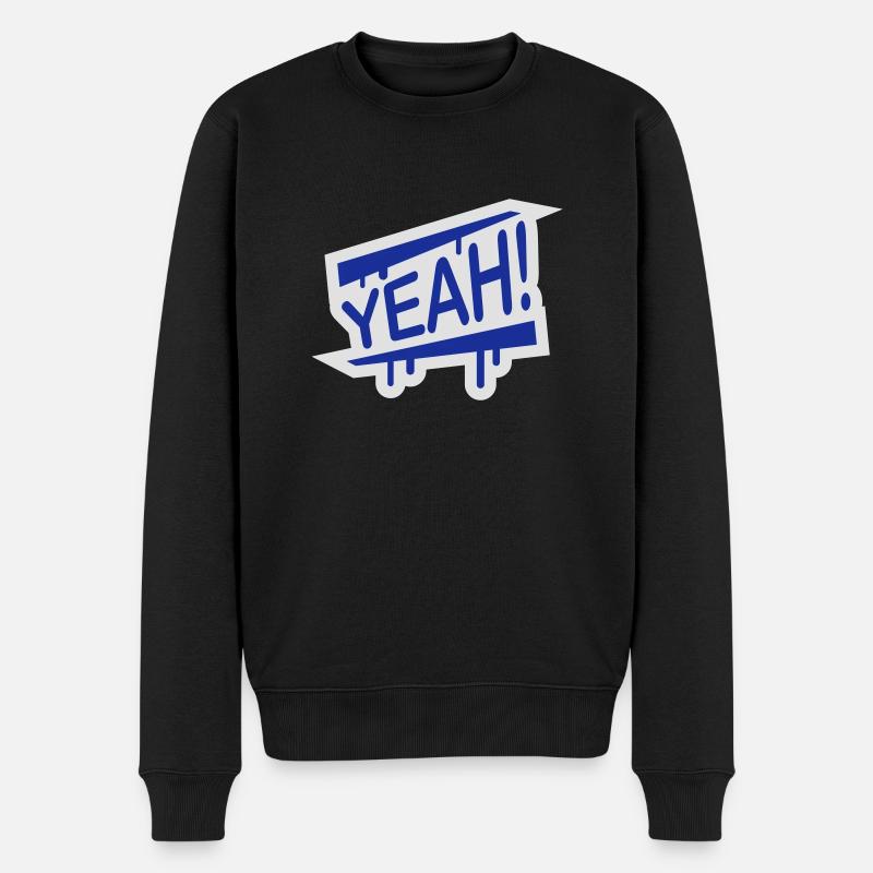 yeah_1f2 - Pull Premium bio Homme - noir