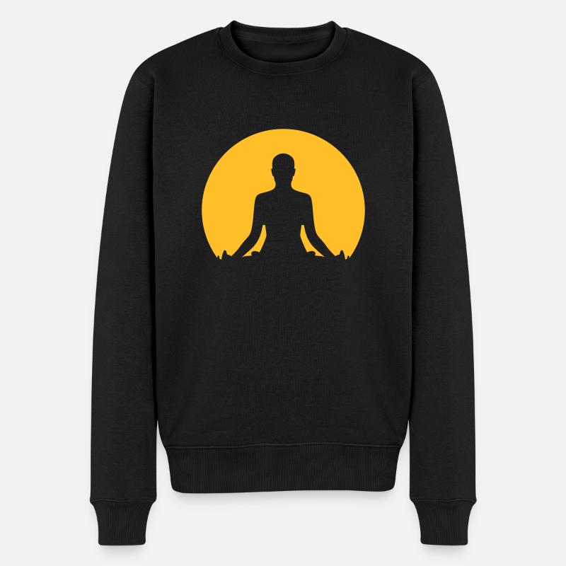 Meditation - Pull Premium bio Homme - noir