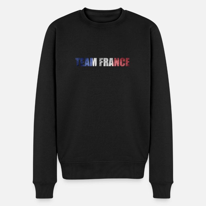 Team Frankreich - Männer Premium Bio Pullover - Schwarz
