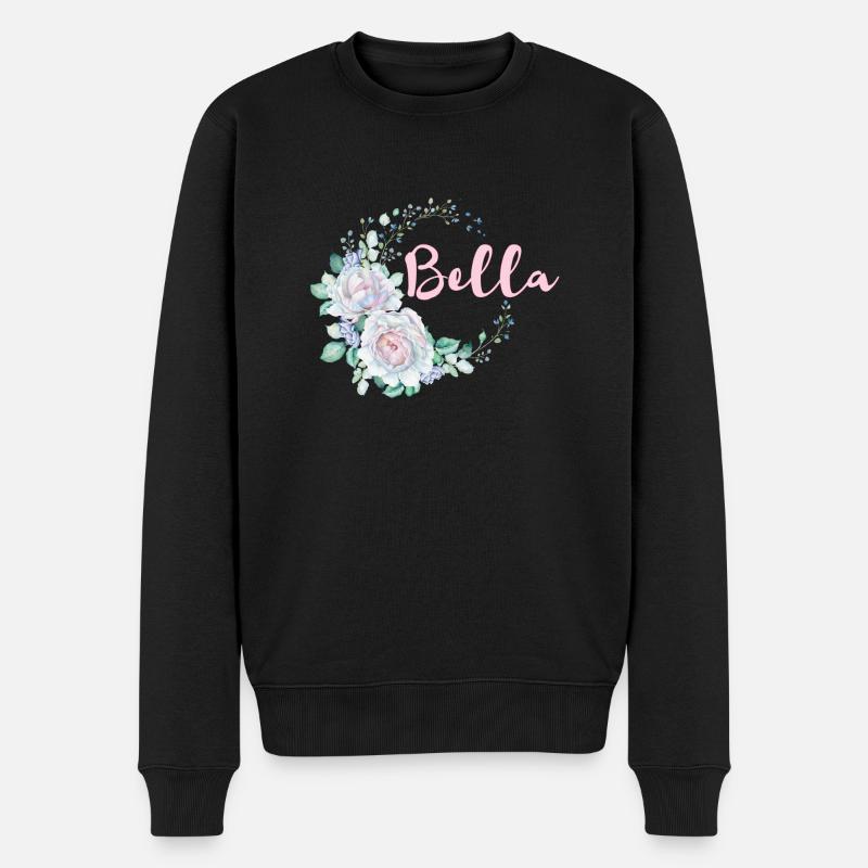 Für Bella - Männer Premium Bio Pullover - Schwarz