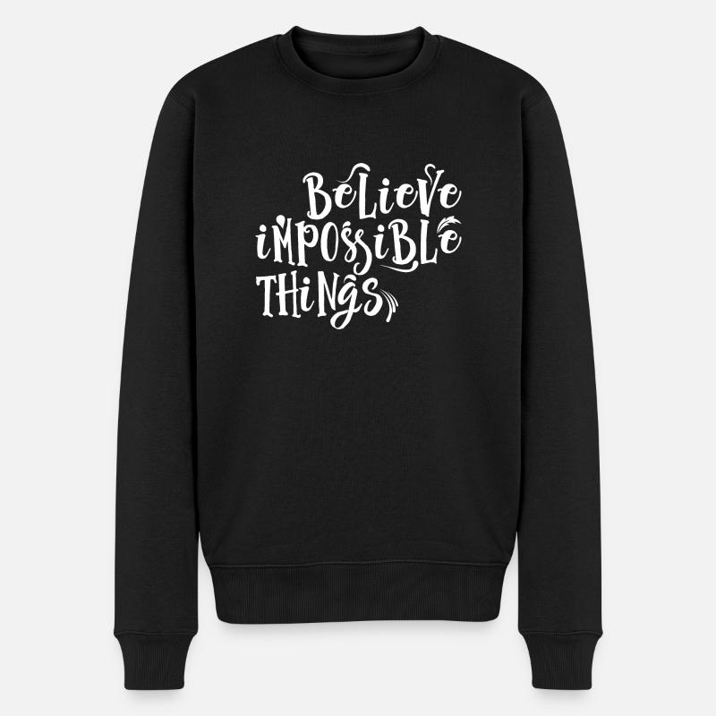 Des choses impossibles - Pull Premium bio Homme - noir