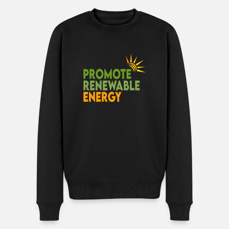 Renewable energies - Men's Premium Organic Jumper - black
