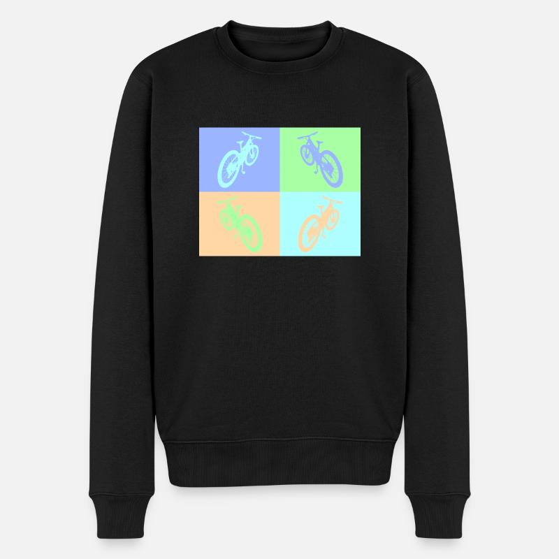 VTT Pop Art pastel - Pull Premium bio Homme - noir